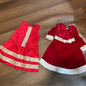 Pink Violet & Lydia Jane 2T & 24 Months Girl Red Dresses clothes lot of 2